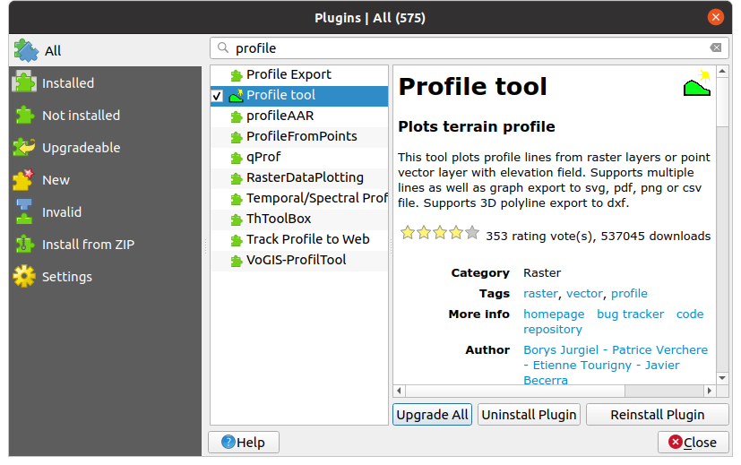 Install profile tool